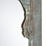 Large Blue Painted Indian Mirror Made From An Old Window - 19th Century - Image 4
