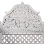 Carved And Limed Mango Wood Chair - Image 4