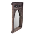 Old Teak Window Mirror From Madyha Pradesh - 19th Century - Image 4