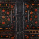 Qajar Style Polychrome Doors From Bikaner - Late 18th Century - Image 6