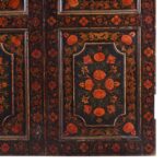 Qajar Style Polychrome Glazed Doors From Bikaner - Early 19th Century - Image 4