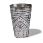 Lassi Cup - Nickel Plated Engraved Brass - Early 20th Century - Image 5