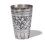 Lassi Cup - Nickel Plated Engraved Brass - Early 20th Century - Image 6
