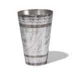 Lassi Cup - Nickel Plated Engraved Brass - Early 20th Century - Image 3