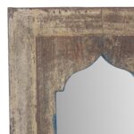 Indian Mihrab Mirror Made From An Old Teak Panel - Image 2