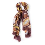 Cotton Silk Scarf - Bronze - Image 2