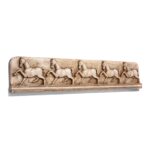 Mughal Style White Marble Horse Panel (Left Facing) - Image 3