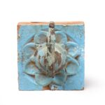 Brass Peacock Coat Hook on Painted Teak Base -19thC - Image 2