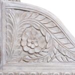 Carved And Limed Mango Wood Daybed - Image 8