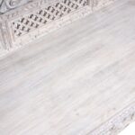 Carved And Limed Mango Wood Daybed - Image 9