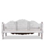 Carved And Limed Mango Wood Daybed - Image 10