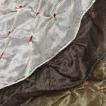 Silk Scarf - Khaki Bandhani From Rajasthan - Image 2