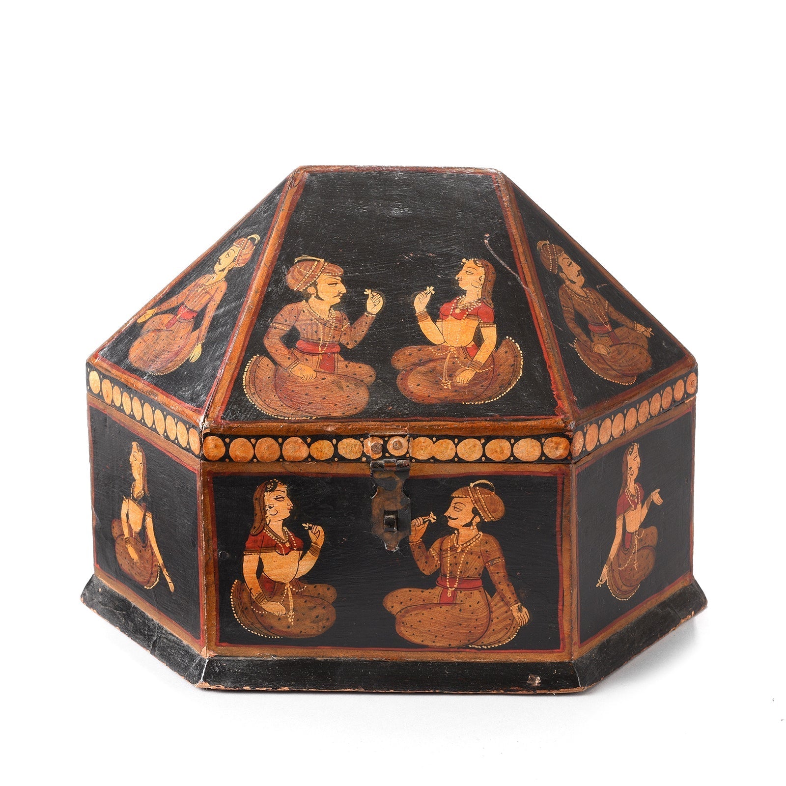 A5802_8943d389-0f59-423a-8331-a506ca99449f Hand Painted Indian Jewellery Box from Rajasthan - Image 1