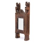 Old Teak Tribal Mirror From Banswara - Early 20thC - Image 3