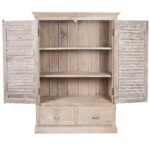 Louvre Cabinet Made From Reclaimed Teak From Rajasthan - Image 3