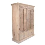 Louvre Cabinet Made From Reclaimed Teak From Rajasthan - Image 4
