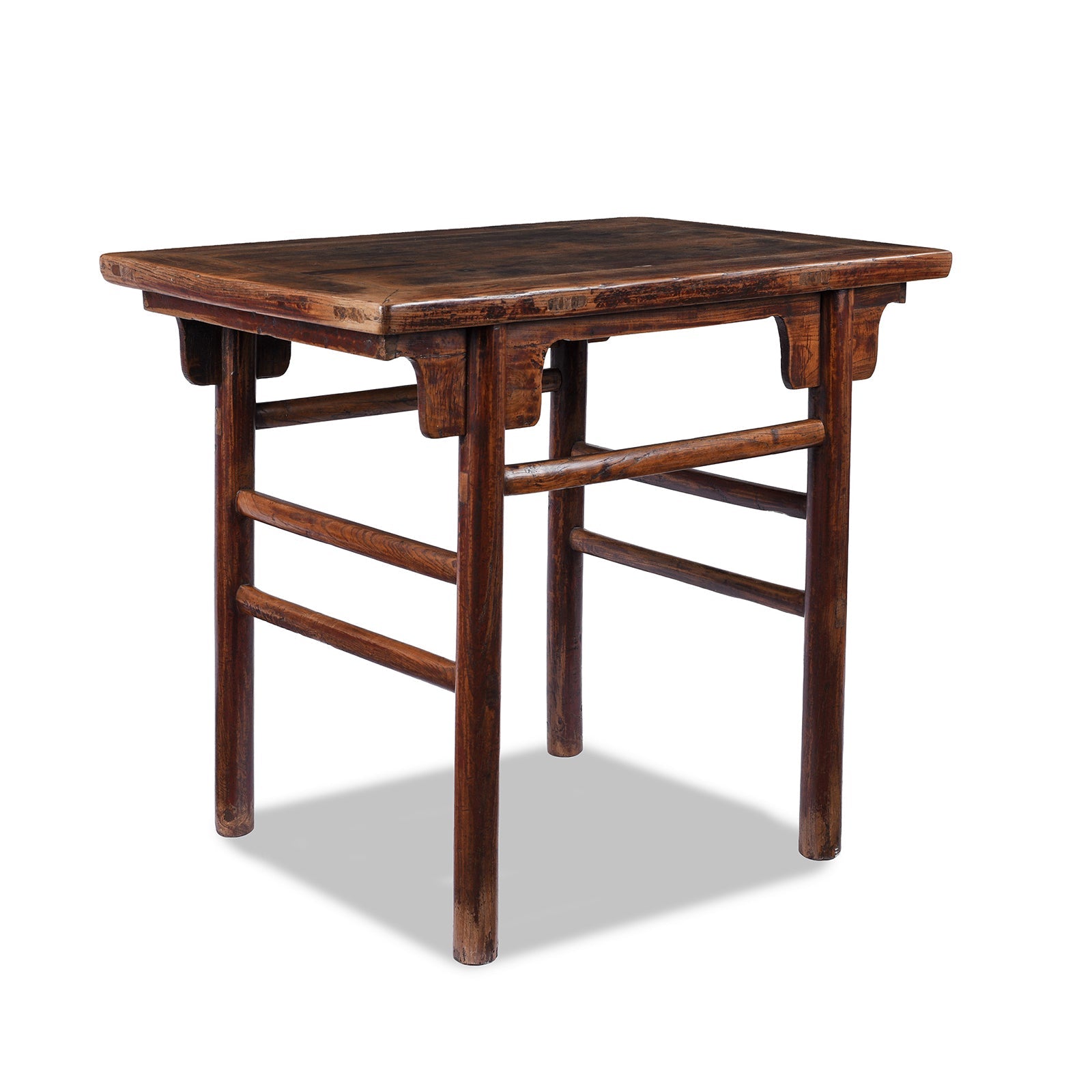 Angled_View_Of_Antique_Chinese_Half_Table_From_Shanxi_M1030 Half Table From Shanxi - 19th Century - Image 1