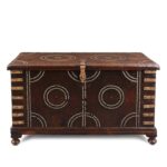 Brass Studded Rosewood Bombay Chest - 19th Century