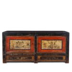 Painted Gansu Grain Store Sideboard - 19th Century