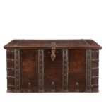 Iron Bound Rosewood Chest From Kutch - 18th Century