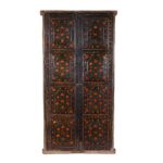 Qajar Style Polychrome Doors From Bikaner - Late 18th Century