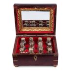 Rosewood Scent Bottle Box From Lucknow - 19th Century