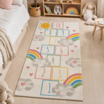 Baby Rainbow Hopscotch Rug