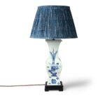 Blue & White Porcelain Hourglass Table Lamp