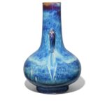 Large Blue Yaobian Elephant Ear Vase - Image 5