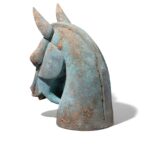 Bronze Han Dynasty Style Horse Head - Image 3