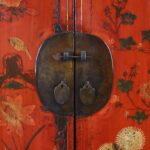 Red & Black Lacquer Wedding Cabinet From Shanxi - 19thC - Image 6