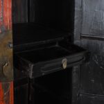 Red & Black Lacquer Wedding Cabinet From Shanxi - 19thC - Image 8