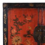 Red & Black Lacquer Wedding Cabinet From Shanxi - 19thC - Image 4