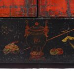 Red & Black Lacquer Wedding Cabinet From Shanxi - 19thC - Image 12