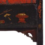 Red & Black Lacquer Wedding Cabinet From Shanxi - 19thC - Image 13