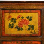 Tibetan Altar Cabinet With Original Painting - 19thC - Image 5