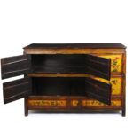 Tibetan Altar Cabinet With Original Painting - 19thC - Image 3