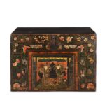 Painted Opera Chest From Shanxi - 19th Century