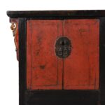 Red & Black Lacquer Sideboard From Shanxi - Late 18thC - Image 3