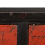 Red & Black Lacquer Sideboard From Shanxi - Late 18thC - Image 6