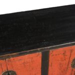 Red & Black Lacquer Sideboard From Shanxi - Late 18thC - Image 7