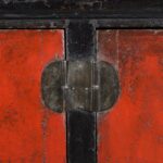 Red & Black Lacquer Sideboard From Shanxi - Early 18th Century - Image 5