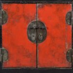 Red & Black Lacquer Sideboard From Shanxi - Early 18th Century - Image 6