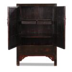 Red & Black Painted Lacquer Wedding Cabinet From Shanxi  -19th Century - Image 5