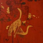Red & Black Painted Lacquer Wedding Cabinet From Shanxi  -19thC - Image 6