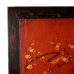Red & Black Painted Lacquer Wedding Cabinet From Shanxi  -19thC - Image 5