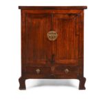 Walnut Chinese Cabinet From Gansu - 19thC