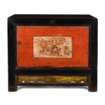 Painted Gansu Side Cabinet - Late 19th Century