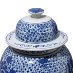 Porcelain Vase With Blue & White Glaze - Image 3