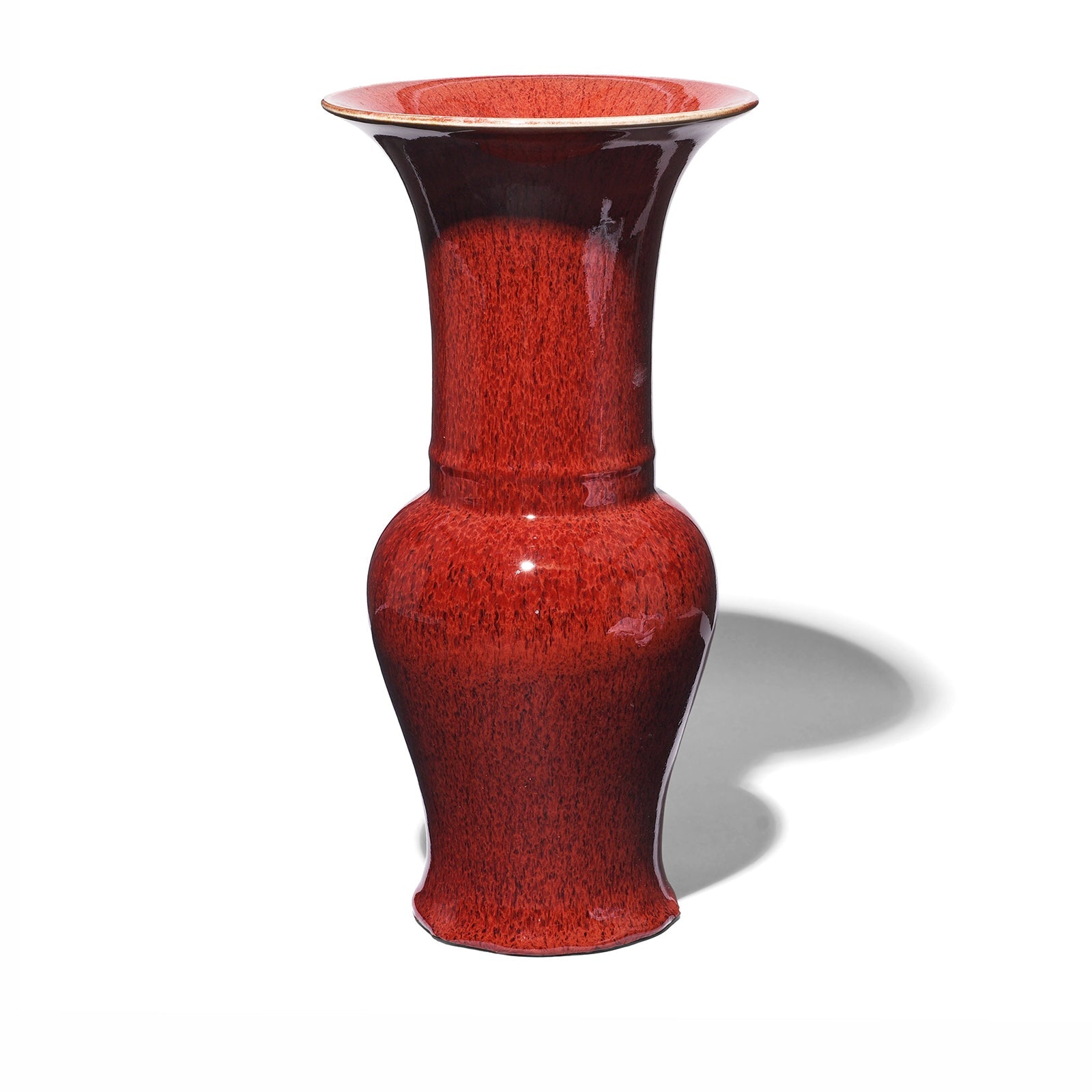 C2277 Sang De Boeuf Porcelain Gu Vase - Image 1
